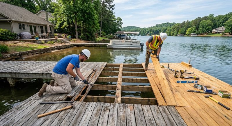 Dock Wood Replacement in Alpharetta, GA