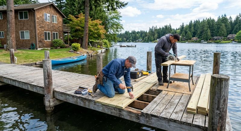 Dock Wood Replacement in Alpharetta, GA