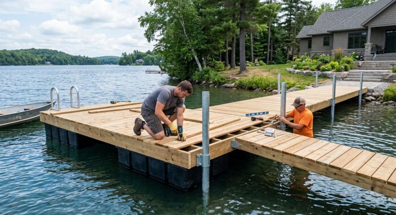 Pond Dock Installation in Denver County, CO